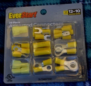 28 pc Insulated Electrical Wire Terminal Assorted Spade/Crimp/Ring Connector Kit - Bild 1 von 5