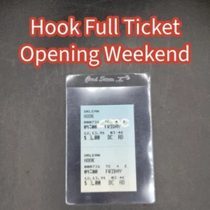 Hook - AMC Full Ticket - Opening Weekend 12/13/1991 Movie Ticket Stub Never Used - Picture 1 of 3