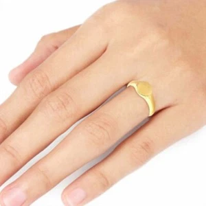 14K massives Gold Royal Siegelring personalisiert Gravur - The Jewelz - Bild 1 von 8