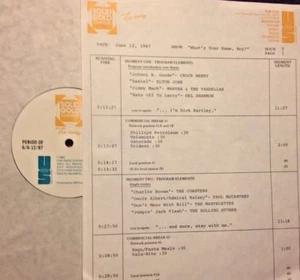 RADIO SHOW: 6/12/87 BOYS! CHUCK BERRY, PAUL McCARTNEY, BUOYS, ROCKY FELLERS, WHO - Picture 1 of 2