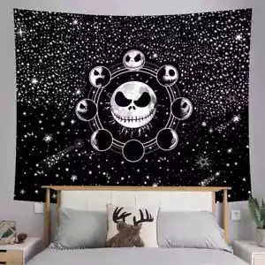 The Nightmare Before Christmas Night Sky Wall Tapestry - Picture 1 of 2
