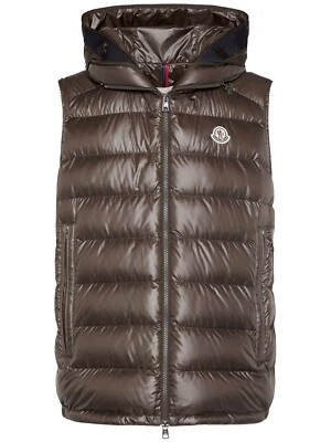 MONCLER Barant Men's Brown Down Vest New - Image 1 of 4