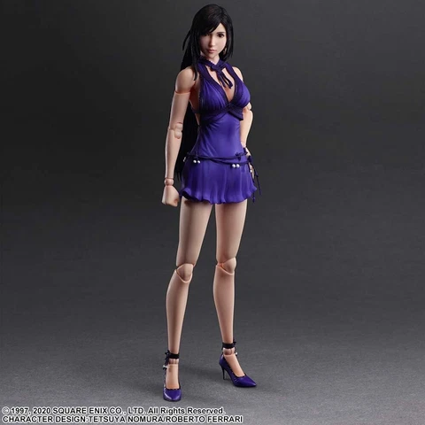 Final Fantasy VII Remake Tifa Lockhart Play Arts Kai Dress. No Outbox Cover