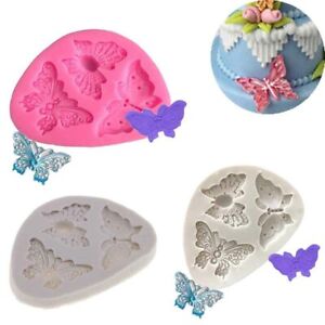 Mold Fondant Silicone Decor Baking Mould Chocolate Candy Tool Butterfly Cake