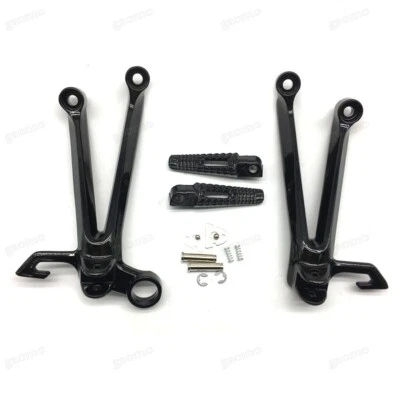 Soporte estriberas traseras para pasajero Suzuki GSXR1000 K5 negro apto para 2005-2006 Foto 1 de 4