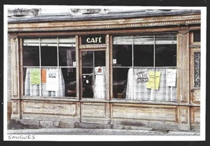 1996 -- SAUGUES - 43 - DEVANTURE DU CAFE . 3X914 - Picture 1 of 1