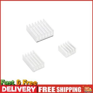 3pcs Aluminum Heatsink for Raspberry Pi 4B Heat Sink Cooling Pad (Silver) ~ - Bild 1 von 9