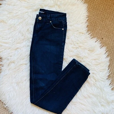 Pantalones de mezclilla elásticos ajustados Tractor Jeans para niñas 10 algodón lavado oscuro Foto 1 de 4