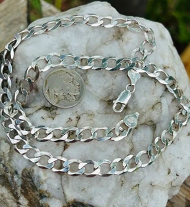 Herren Panzerkette schwer 20 Zoll 925 Sterling Silber Panzerkette massiv 26 Gramm - Bild 1 von 11