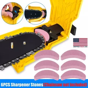 14-20 inch Chainsaw Teeth Sharpener Chain Saw Blade Bar Fast Sharping Stone Tool - Picture 1 of 12