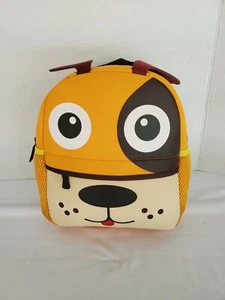 Toddler Backpack Dog Face Adjustable Straps Bottle Holders Front Zip Pocket - Picture 1 of 8