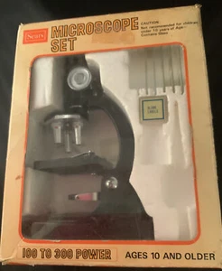 Vintage Sears Microscope set #49- 24127 75-600 Power - Picture 1 of 2