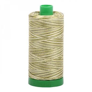 A1140-4653 Mako Cotton Embroidery Thread 40wt 1094yds Variegated Green - Picture 1 of 1