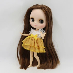 8" Middie Blyth Doll matte face partial brown hair joint body Hand gesture - Picture 1 of 7