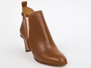 New Chloe Brown Leather Booties Size 38 US 8 Retail $915 - Picture 1 of 7