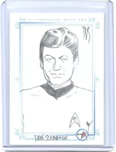 Star Trek 35 Aniversario TOS McCoy boceto de Dan Schaefer SketchaFEX tarjeta #1 - Imagen 1 de 2