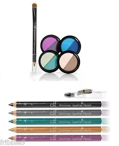 e.l.f. Duo Powder Eye Shadow SET w/ Shimmer Eyeliner Pencil ELF NEW Free S&H! - Picture 1 of 3