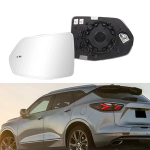 Left Rearview Mirror Glass Heated w/ Blind Spot For Chevrolet Blazer 2019-2024 - Picture 1 of 13
