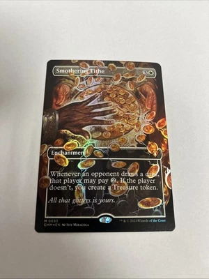 Smothering Tithe Borderless Foil Commander Masters Card #0693 MTG LP - Image 1 of 4