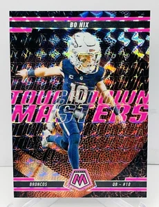 2025 Panini Mosaic Touchdown Master Pink Prizm Bo Nix #1 Denver - Bild 1 von 2