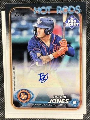 BROCK JONES • 2024 Topps Pro Debut  Base Autograph • #PD-28 • Pre RC • AUTO - Image 1 of 2