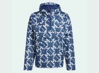 Ветровка сезонная Adidas Manchester United на молнии темно-синяя мужская средняя IT4194 - Изображение 1 из 4