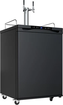Kegerator doble grifo independiente EdgeStar KC3000TWIN 24"W - negro Foto 1 de 4
