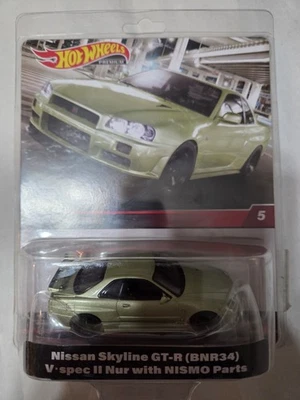 Nissan Skyline GT-R BNR34 V-Spec II Premium Hot Wheels solo con piezas Nismo Foto 1 de 3