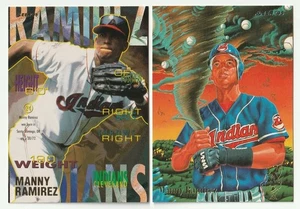 MANNY RAMIREZ - (2)  1995 Fleer - Regular & Pro-Visions    *Cleveland Indians* - Picture 1 of 2