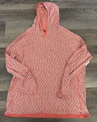 Athletic Works Space Dyed Hoodie Long Sleeve Wicking Canyon Coral Men's 2XL - Изображение 1 из 4