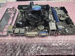Placa madre MSI H81M-P33 4ª GENERACIÓN Micro ATX LGA 1150 placa posterior 8 GB de RAM Intel i5 - Imagen 1 de 4