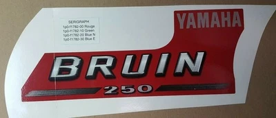 NUEVO EMBLEMA ORIGINAL YAMAHA 1P0-F1782-00 2 2005 Bruin YFM250BT Foto 1 de 3