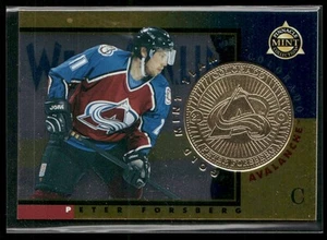 1997-98 Pinnacle Mint Collection Peter Forsberg Gold Team #3 Colorado Avalanche - Picture 1 of 2