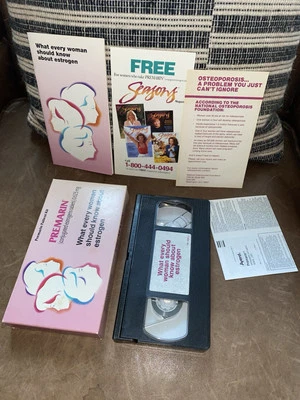 Vtg VHS Tape - What Every Woman Should Know About Estrogen Rare HTF Patient Pack - Image 1 of 4