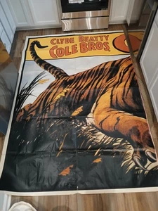 Póster de circo 1997 Clyde Beatry Cole Bros. Póster extra grande de 2 piezas - Imagen 1 de 13