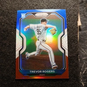 2021 Prizm Baseball Clayton Trevor Rogers Red White Blue Card #73 - Picture 1 of 2