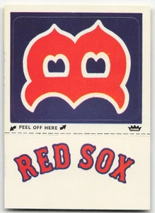 1982 Fleer Stickers Boston Red Sox Monogram ODDBALL! - Picture 1 of 2