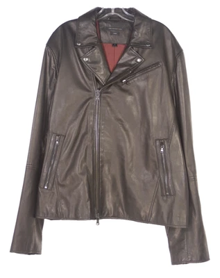 John Varvatos Star USA Size XL Black Lambskin Leather Biker Motorcycle Jacket - Image 1 of 4