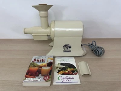Exprimidor Champion 1/3 HP motor de alta resistencia modelo G5-NG-853S con extras - ¡FUNCIONA! Foto 1 de 4