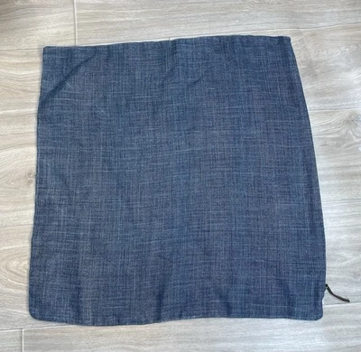 Funda de almohada Pottery Barn Belgium Masters Of Linen 24x24 azul lavado a piedra nueva sin etiquetas Foto 1 de 4