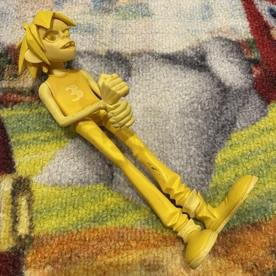 Gorillaz 2D Figure Toy Kidrobot Two-Tone Yellow 7” 2006 Used Rare - Image 1 of 4