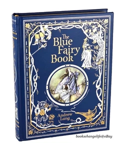 THE BLUE FAIRY BOOK Andrew Lang Illustrated Bonded Leather Gilded Pages *New* - Picture 1 of 10