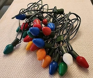 Vintage GE String Lights ~ 1 Set of 25 ~ C7 Christmas Lights ~ Multi Color - Picture 1 of 3