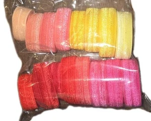 Lot 5/8" Solid Fold Over Elastic Ribbon for Elastic Headbands Hair Tie FOE Red - Picture 1 of 3
