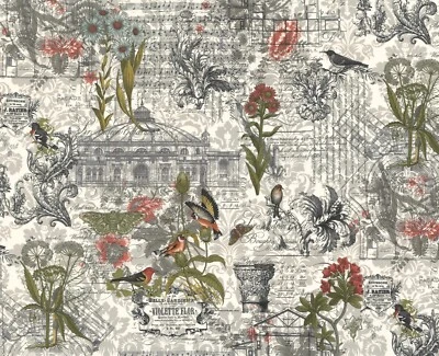 1/2 Metre Moda 3 Sisters Favorites Collages Memoirs Script 100% Cotton Fabric - Image 1 of 4