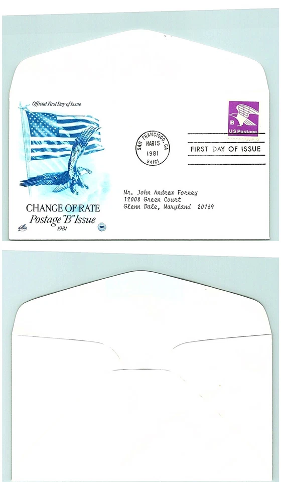 S01-5578, B RATE EAGLE, PCS/ARTCRAFT FDC - Image 1 of 1