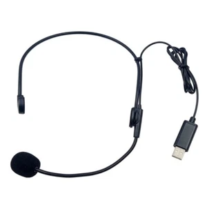 USB Headset with Microphone Headphone for PC Computer Video Conference Portable - Picture 1 of 8