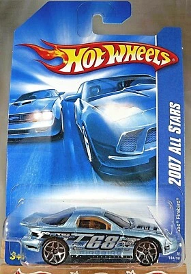Hot Wheels #144 All Stars Pontiac Firebird 2007 variante azul con cromo 5Y Sp Vari Foto 1 de 4