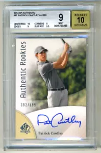 2014 SP Authentic Rookies Autograph Patrick Cantlay 392/699 BGS 9 10 - Picture 1 of 2