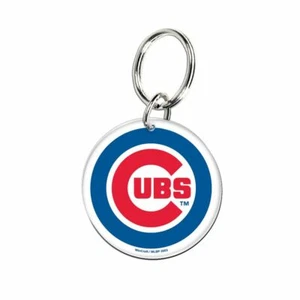 CHICAGO CUBS ~ (1) Official MLB Premium Acrylic Logo Round Key Chain Ring ~ New! - Picture 1 of 1